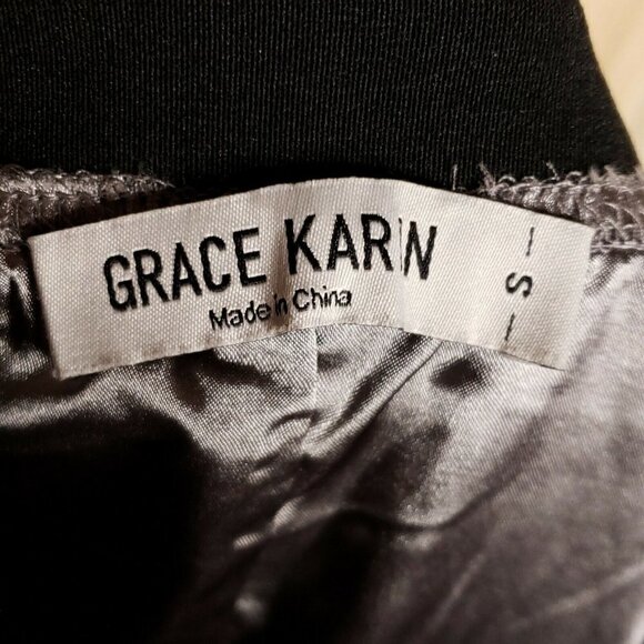 Grace Karin Womens Silver Animal Print Midi Skirt Small - Picture 5 of 7